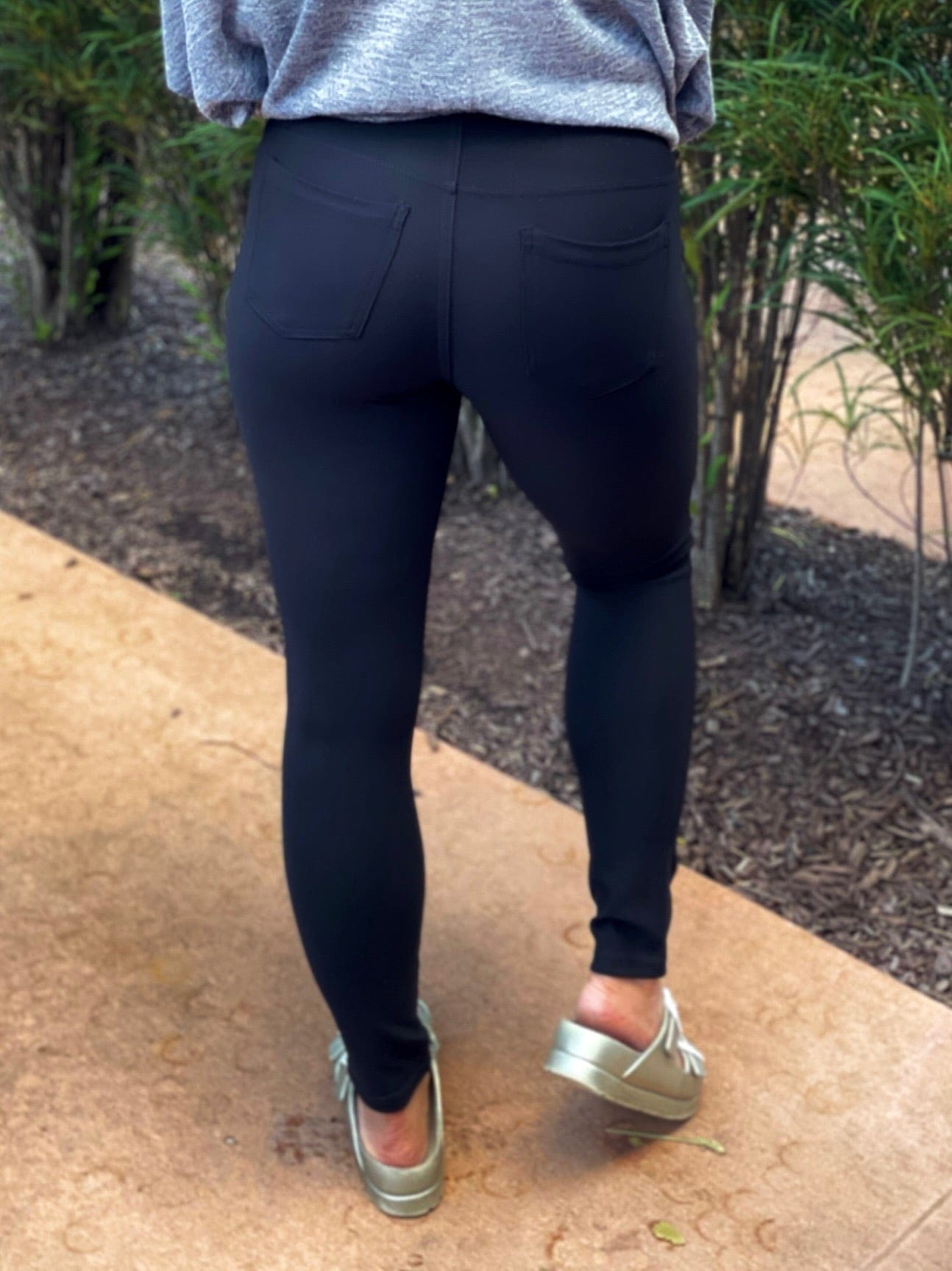My Perfect Ponte Pants in Black-Yelete-Stay Foxy Boutique, Florissant, Missouri