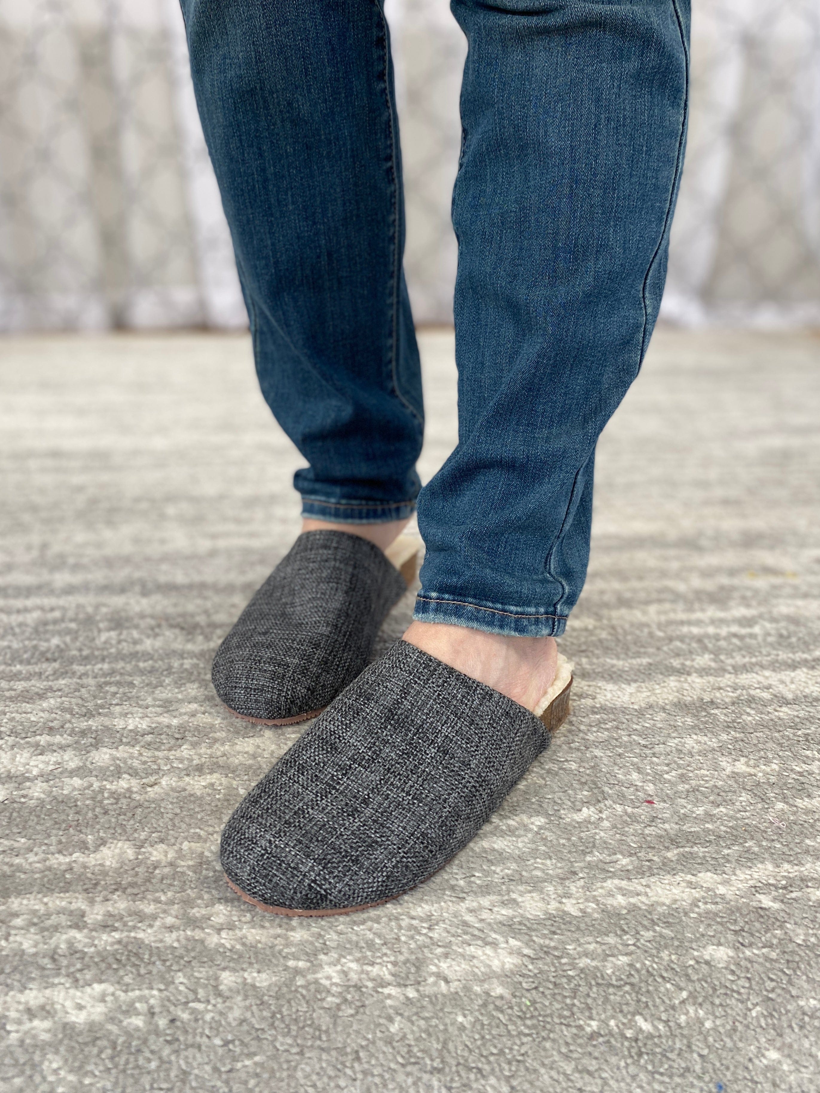 Charming Clogs in Gray-Enriko-Stay Foxy Boutique, Florissant, Missouri