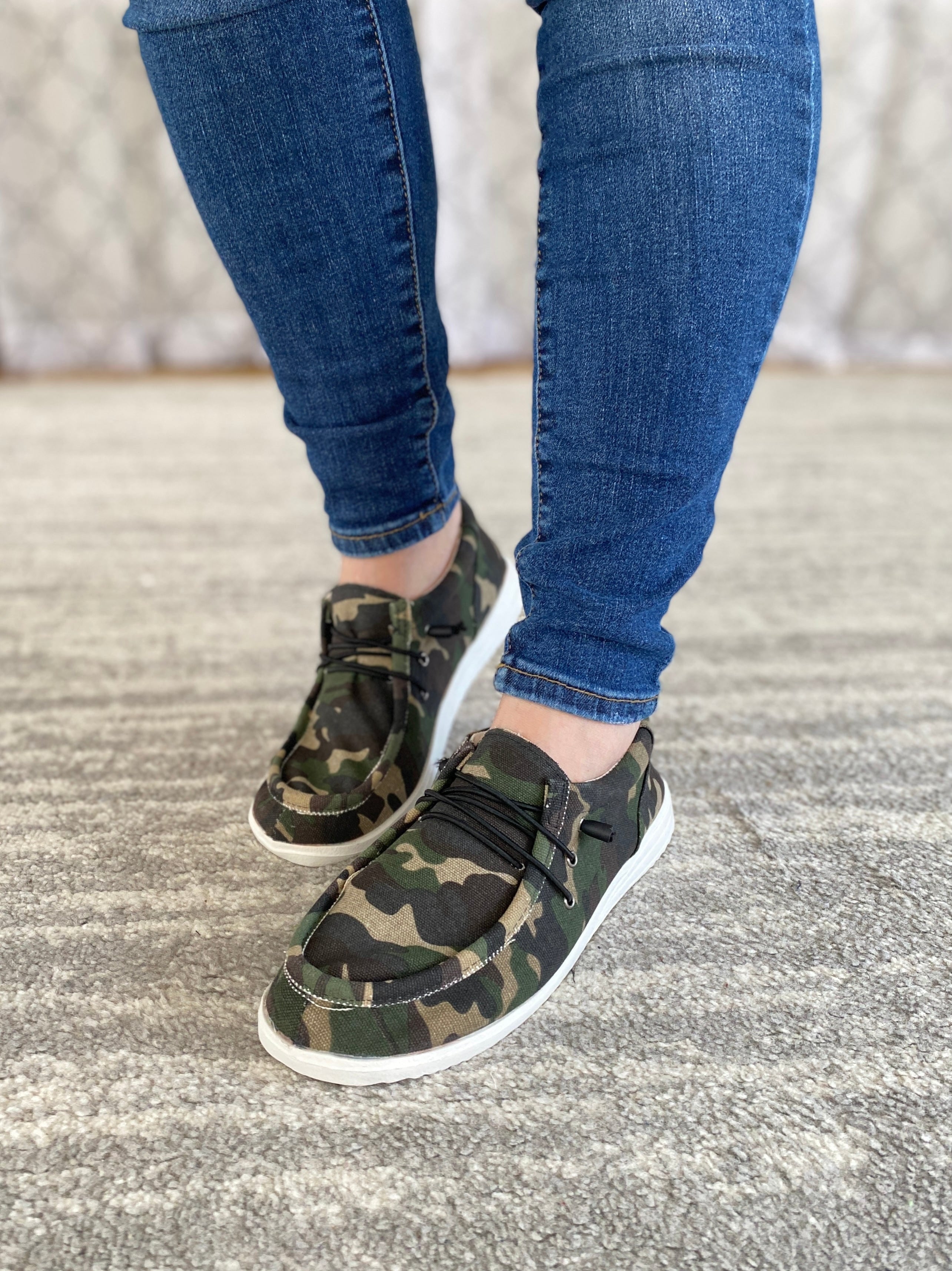 My Walking Burlap Shoes in Camo-Miami Shoes-Stay Foxy Boutique, Florissant, Missouri