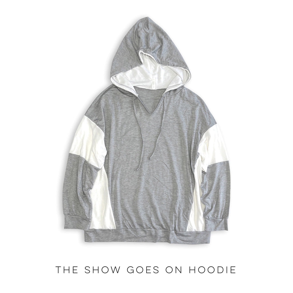 The Show Goes On Hoodie-Emerald-Stay Foxy Boutique, Florissant, Missouri