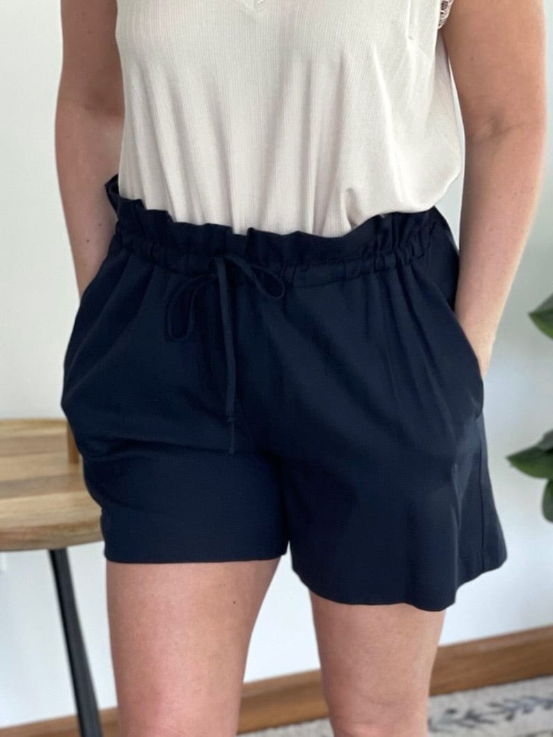 Dance through the Night Shorts in Navy-White Birch-Stay Foxy Boutique, Florissant, Missouri