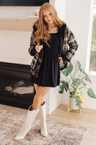 In the Thick of It Long Sleeve Skort Dress-Womens-Stay Foxy Boutique, Florissant, Missouri