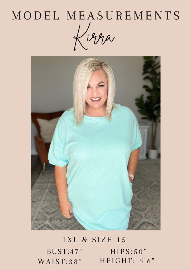 V-Neck Cuffed Sleeve Hi-Low Hem Top in Teal-Womens-Stay Foxy Boutique, Florissant, Missouri