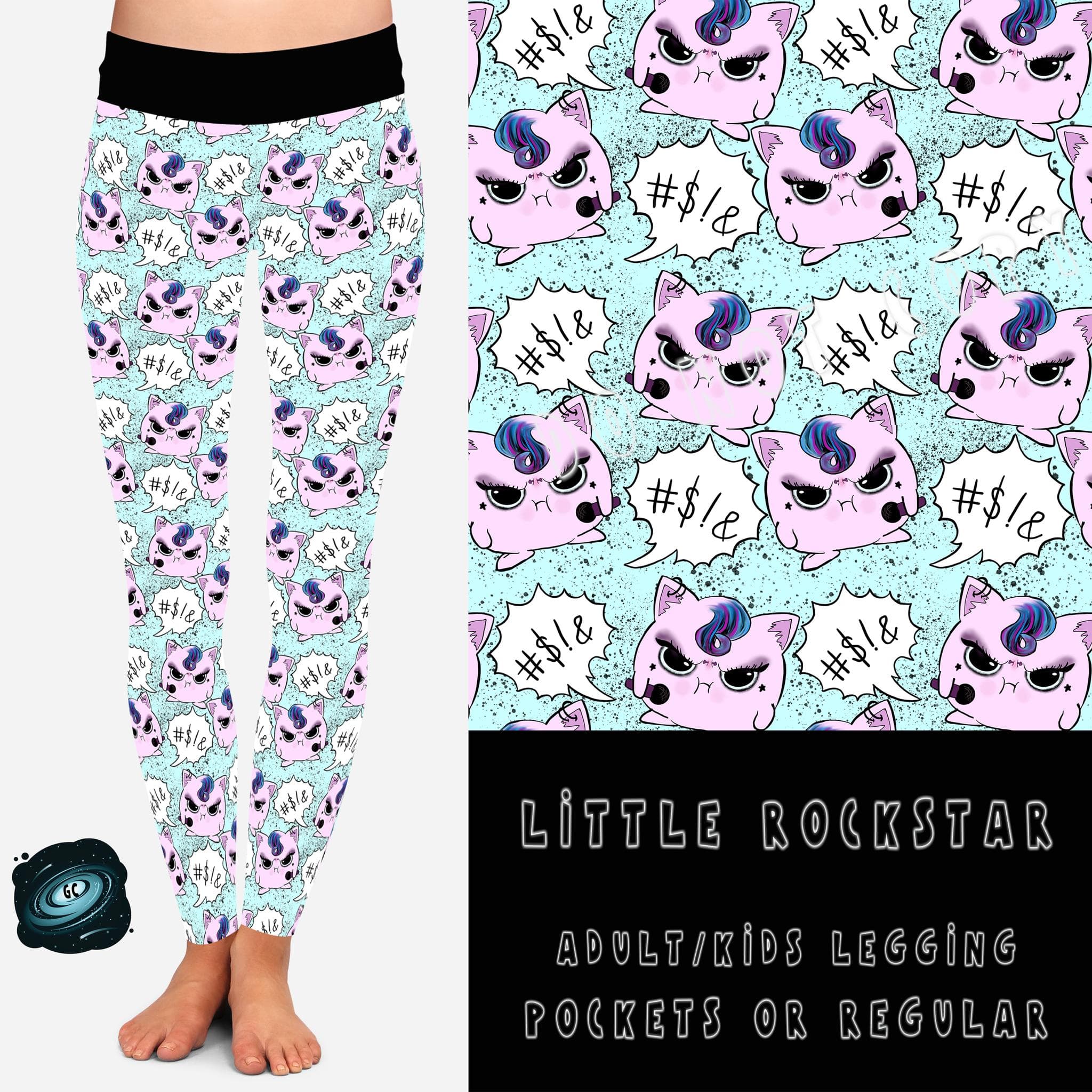 BATCH 65- LITTLE ROCKSTAR LEGGINGS/CAPRI/JOGGERS-Stay Foxy Boutique, Florissant, Missouri