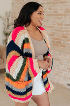 Life in Technicolor Knit Cardigan-Tops-Stay Foxy Boutique, Florissant, Missouri