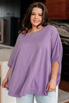 Lilac Whisper Dolman Sleeve Top-Womens-Stay Foxy Boutique, Florissant, Missouri