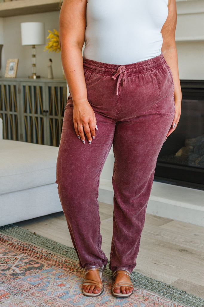 Listen to Me High Rise Mineral Wash Pants-Womens-Stay Foxy Boutique, Florissant, Missouri