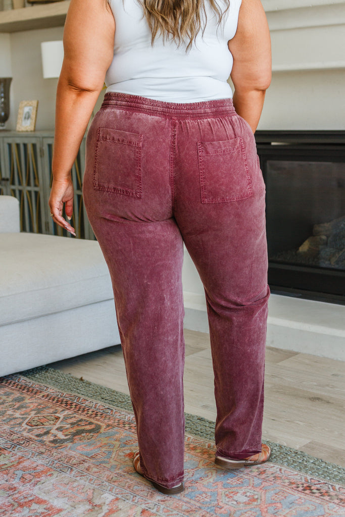 Listen to Me High Rise Mineral Wash Pants-Womens-Stay Foxy Boutique, Florissant, Missouri