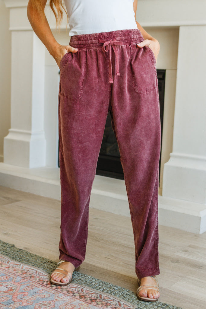 Listen to Me High Rise Mineral Wash Pants-Womens-Stay Foxy Boutique, Florissant, Missouri
