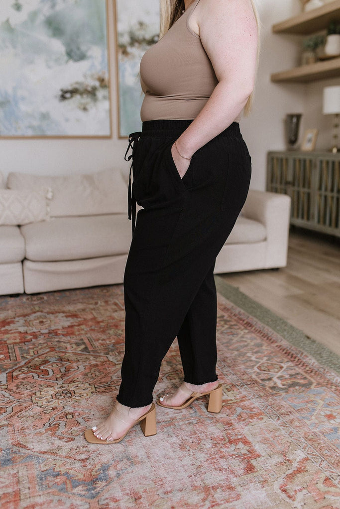 Love Me Dearly High Waisted Pants in Black-Womens-Stay Foxy Boutique, Florissant, Missouri