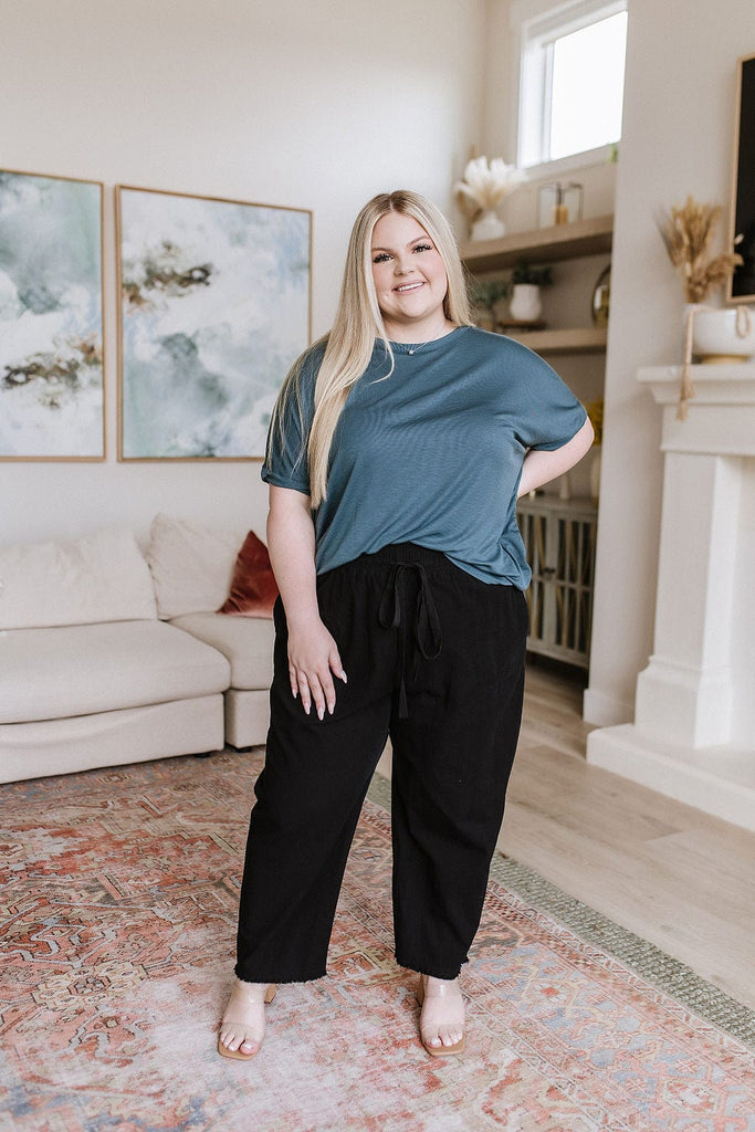 Love Me Dearly High Waisted Pants in Black-Womens-Stay Foxy Boutique, Florissant, Missouri