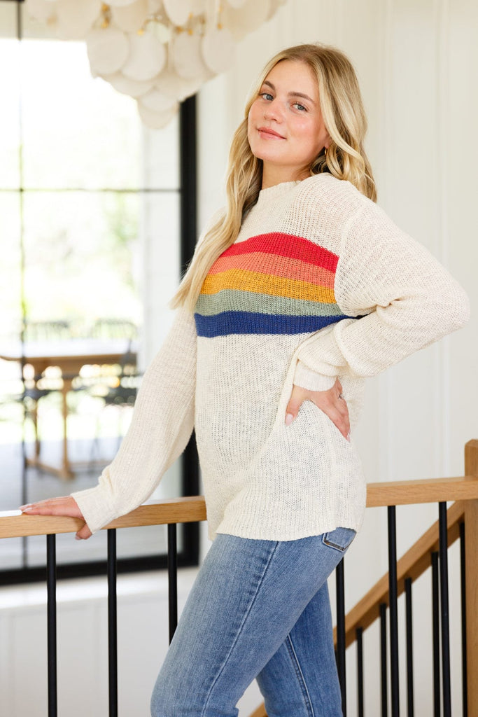 Love That For Us Striped Sweater-Womens-Stay Foxy Boutique, Florissant, Missouri
