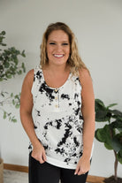 Change of Heart Top in Black-White Birch-Stay Foxy Boutique, Florissant, Missouri