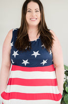 Stars and Stripes Dress-Heimish-Stay Foxy Boutique, Florissant, Missouri