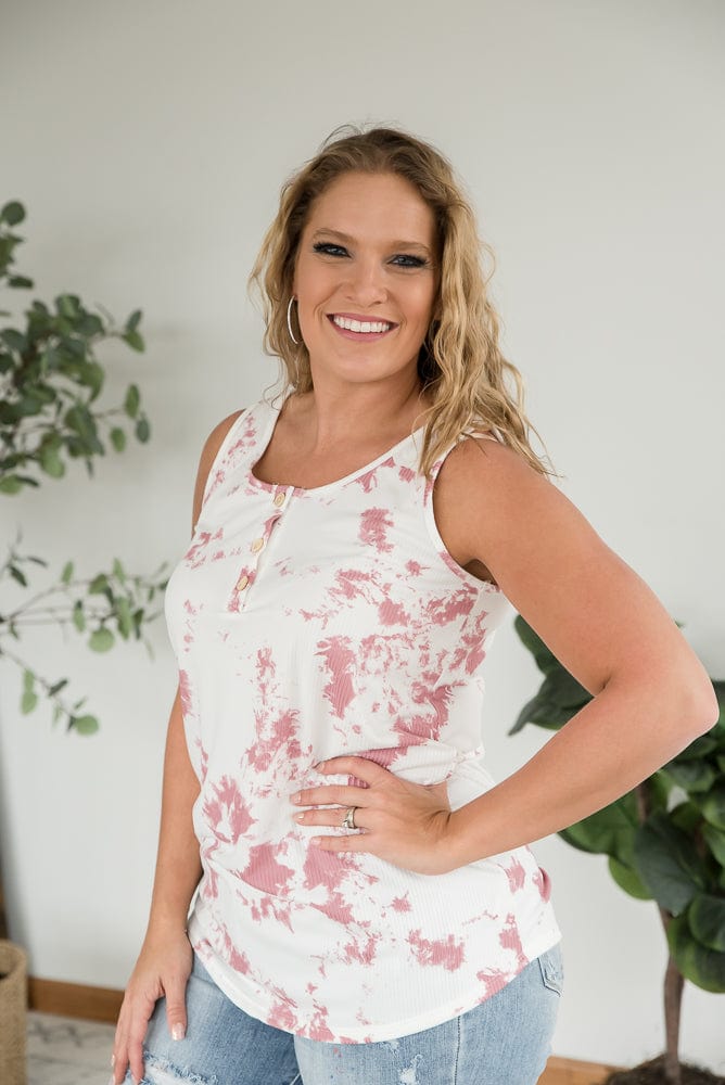 Change of Heart Top in Pink-White Birch-Stay Foxy Boutique, Florissant, Missouri