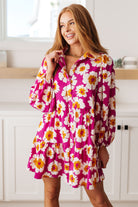 Magnificently Mod Floral Shirt Dress-Womens-Stay Foxy Boutique, Florissant, Missouri