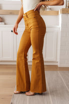 Melinda High Rise Control Top Flare Jeans in Marigold-Womens-Stay Foxy Boutique, Florissant, Missouri