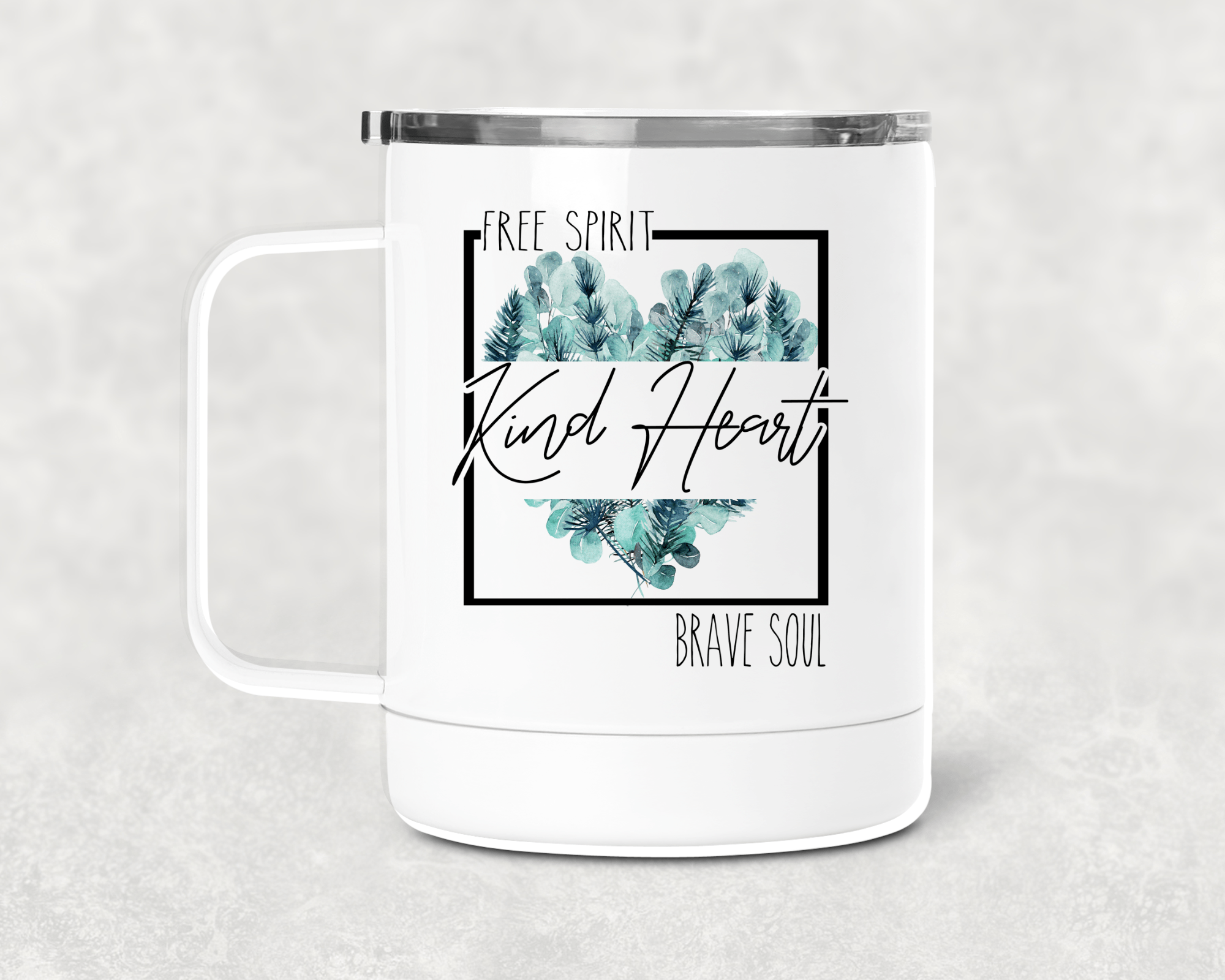 Kind Heart Green Mug /Wine Cup-Stay Foxy Boutique, Florissant, Missouri