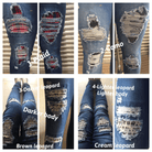 DISTRESSED STRETCH PATCH DENIM-Stay Foxy Boutique, Florissant, Missouri