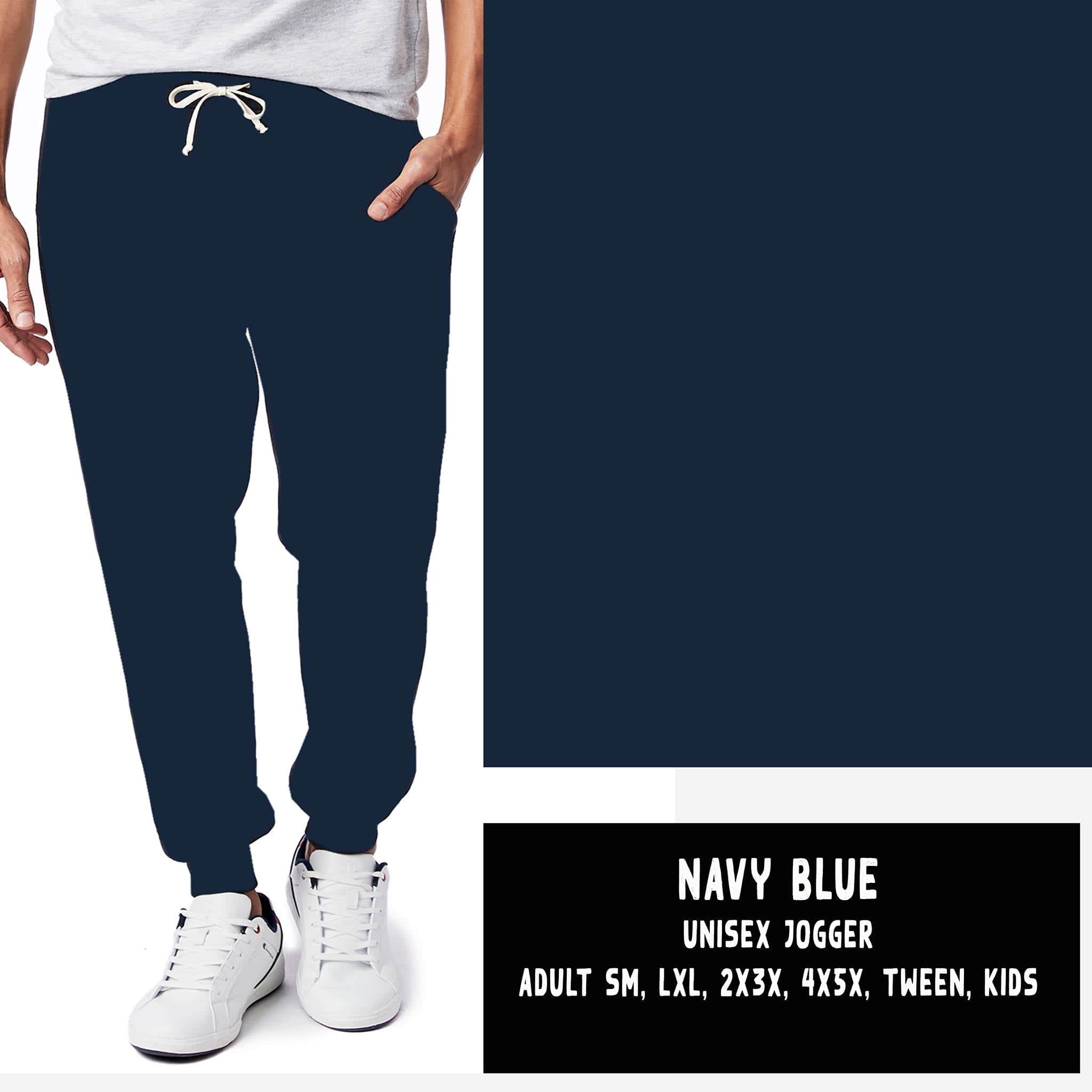 SOLIDS RUN-NAVY BLUE LEGGINGS/JOGGERS-Stay Foxy Boutique, Florissant, Missouri