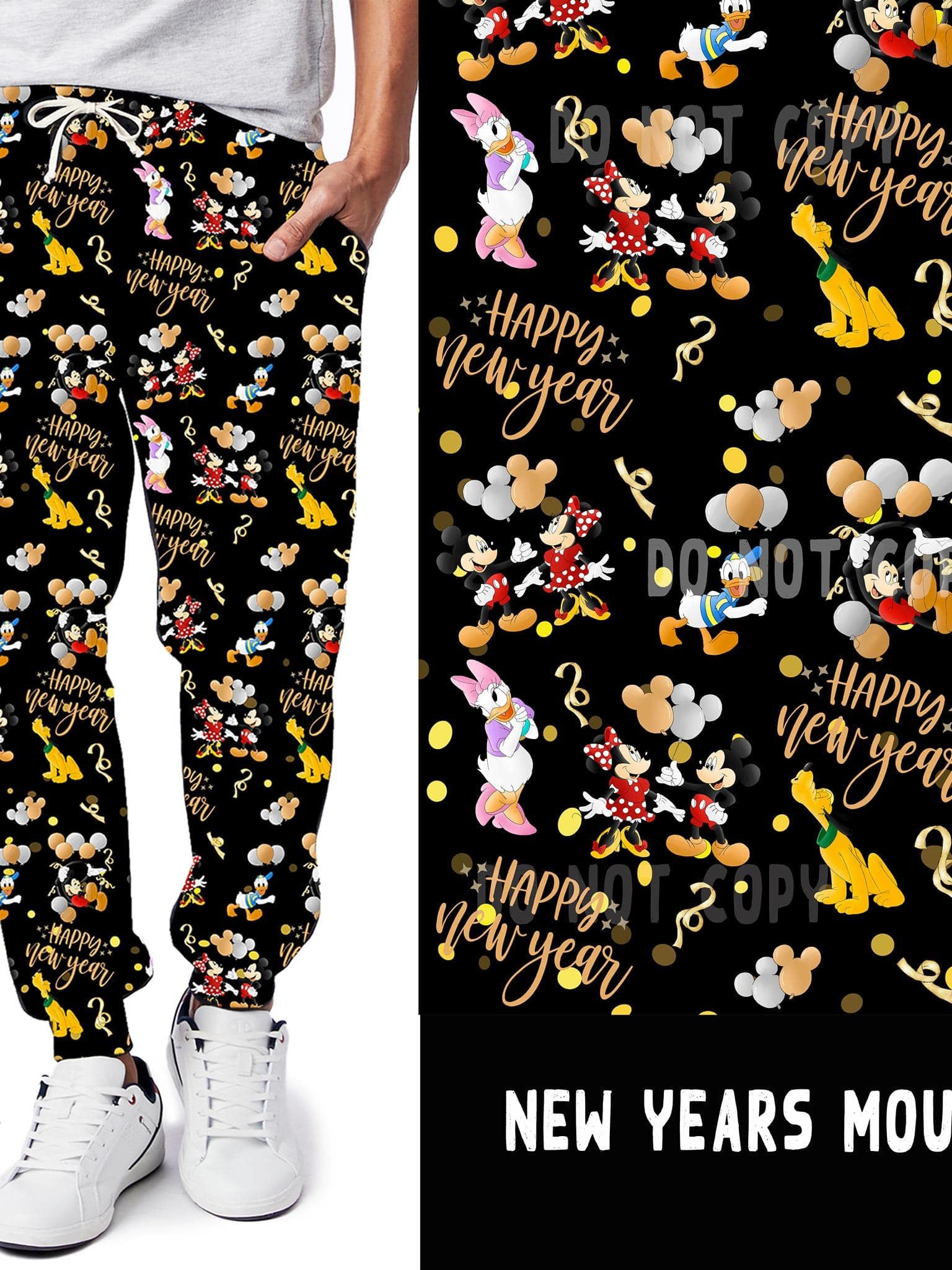 BATCH 60-NEW YEARS MOUSE LEGGINGS/JOGGERS-Stay Foxy Boutique, Florissant, Missouri