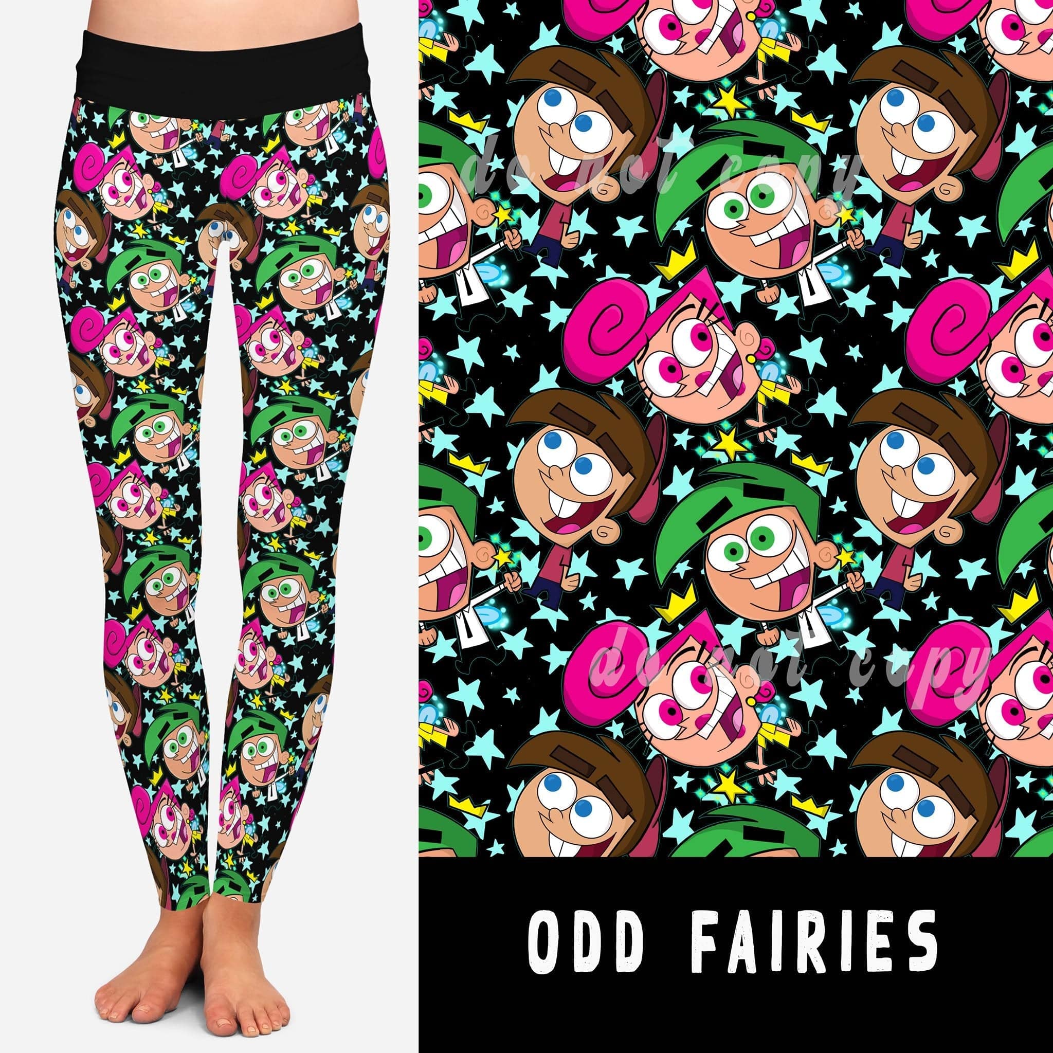 90'S TOON RUN- ODD FAIRIES LEGGINGS/JOGGERS-Stay Foxy Boutique, Florissant, Missouri