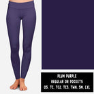 SOLIDS RUN-PLUM PURPLE LEGGINGS/JOGGERS-Stay Foxy Boutique, Florissant, Missouri