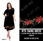 RITA SWING DRESS RUN-POINSETTIA-Stay Foxy Boutique, Florissant, Missouri