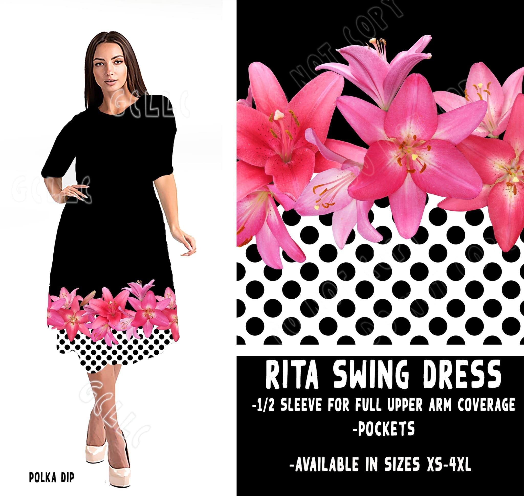 RITA SWING DRESS RUN-POLKA DIPPED-Stay Foxy Boutique, Florissant, Missouri