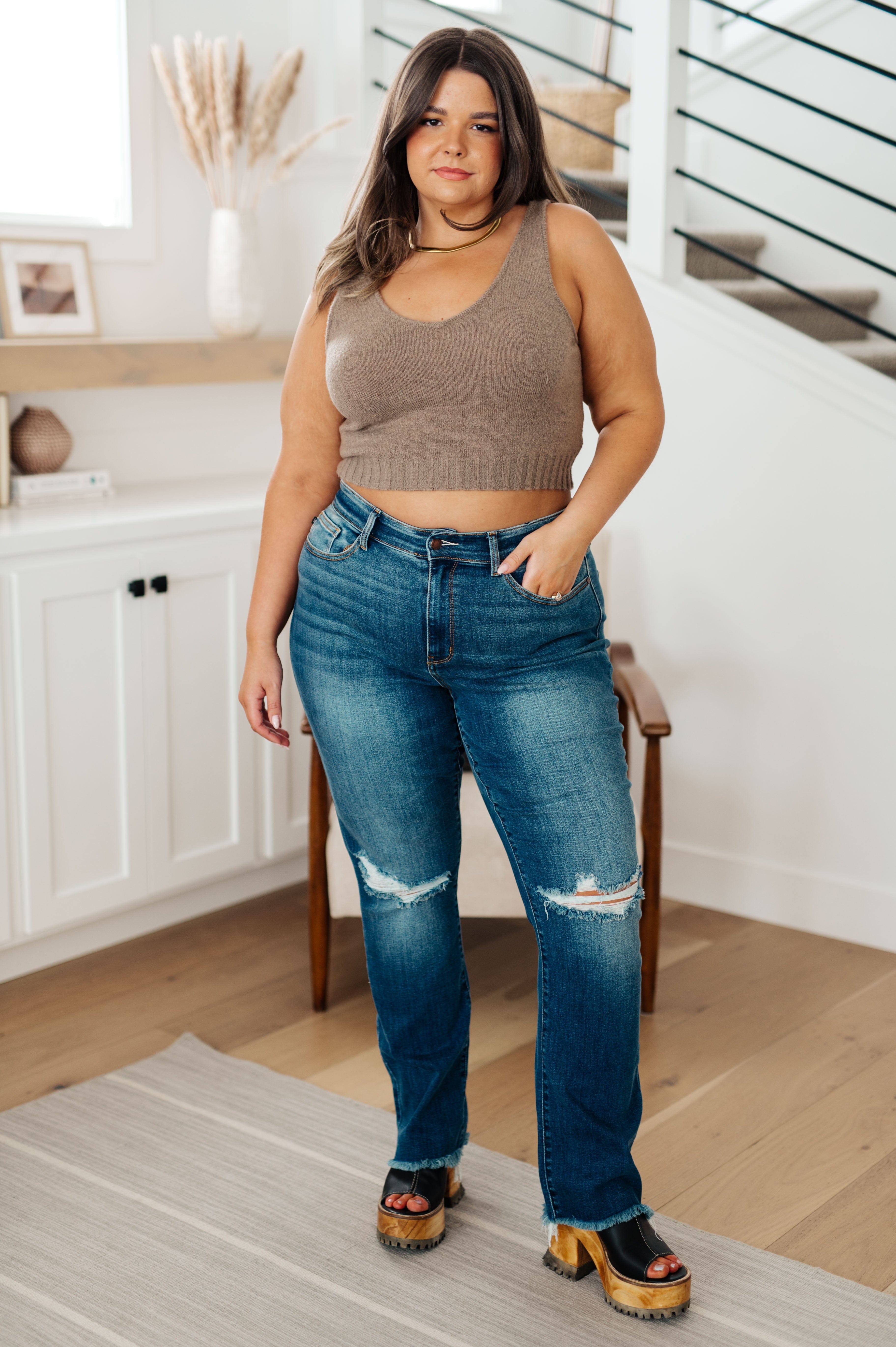 Perfectly Resolved Sweater Tank-Womens-Stay Foxy Boutique, Florissant, Missouri