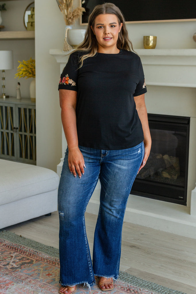 Carina High Rise Vintage Wash Flare Jeans-Womens-Stay Foxy Boutique, Florissant, Missouri