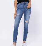 Enchanting Embroidered Judy Blue Skinny Jeans-judy blue-Stay Foxy Boutique, Florissant, Missouri