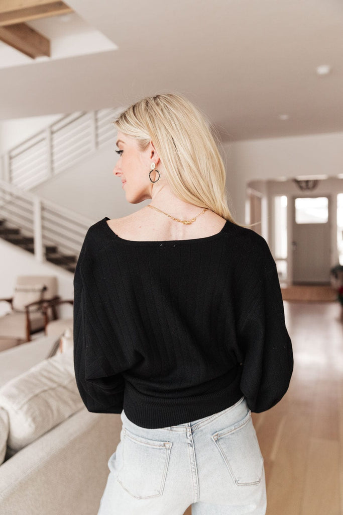 Show Stopper Sweater In Black-Womens-Stay Foxy Boutique, Florissant, Missouri