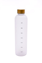 Sippin' Pretty 32 oz Translucent Water Bottle in White & Gold-Womens-Stay Foxy Boutique, Florissant, Missouri