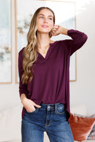 So Outstanding Top in Dark Magenta-Tops-Stay Foxy Boutique, Florissant, Missouri