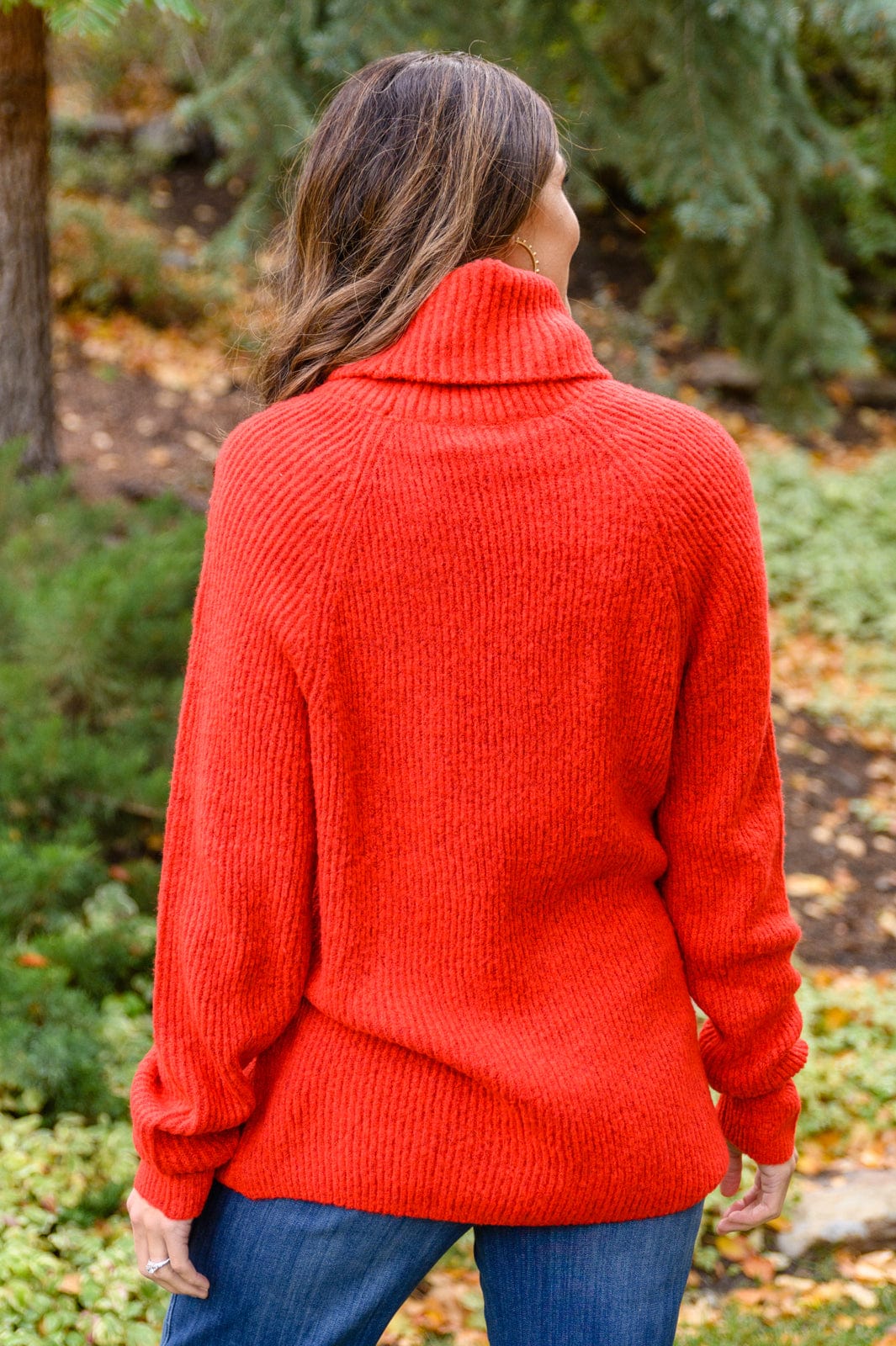 Steady Pace Roll Neck Sweater In Red-Womens-Stay Foxy Boutique, Florissant, Missouri