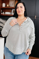 Striped Serendipity Pullover-Womens-Stay Foxy Boutique, Florissant, Missouri