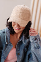 Lyla Sherpa Ball Cap in Khaki-Womens-Stay Foxy Boutique, Florissant, Missouri