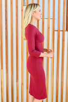 Sure To Fall In Love Bodycon Dress-Womens-Stay Foxy Boutique, Florissant, Missouri