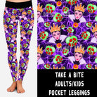 VILLAIN VIP RUN-TAKE A BITE LEGGINGS/CAPRI/JOGGERS-Stay Foxy Boutique, Florissant, Missouri