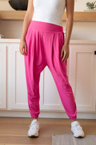 The Motive Slouch Jogger in Hot Pink-Womens-Stay Foxy Boutique, Florissant, Missouri