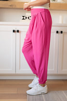 The Motive Slouch Jogger in Hot Pink-Womens-Stay Foxy Boutique, Florissant, Missouri