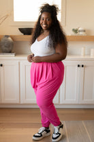 The Motive Slouch Jogger in Hot Pink-Womens-Stay Foxy Boutique, Florissant, Missouri