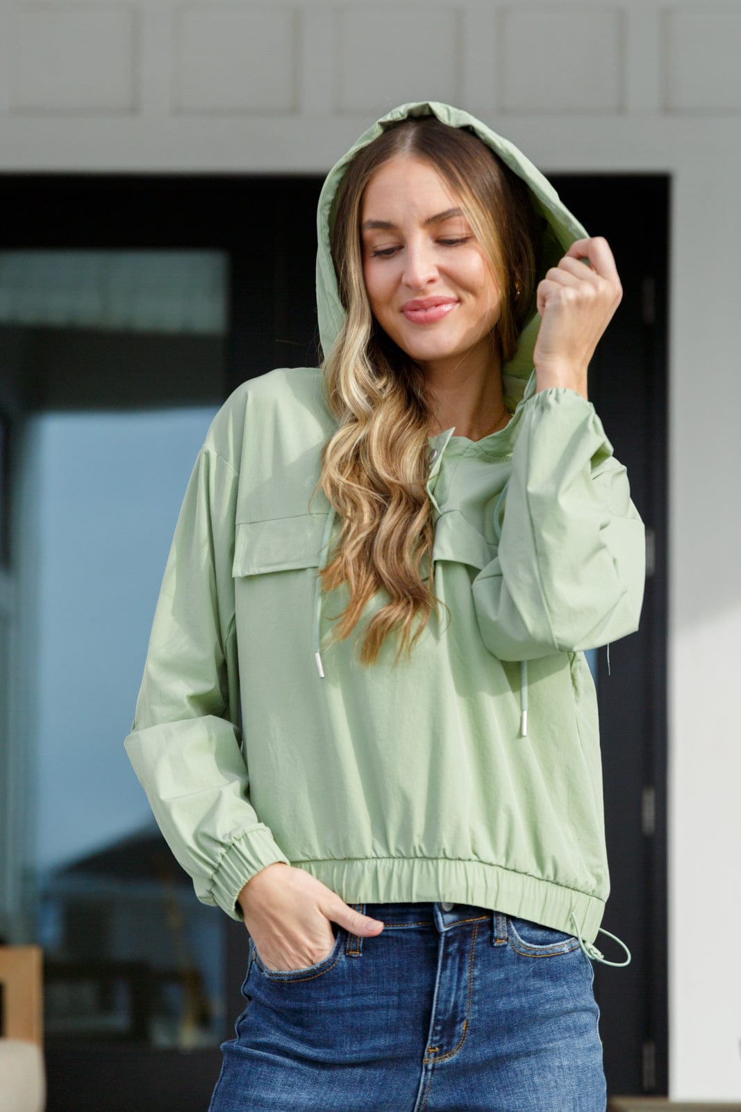 Tomorrow's Forecast Hooded Windbreaker-Layers-Stay Foxy Boutique, Florissant, Missouri