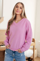 Totally Verified Long Sleeve V-Neck Top-Womens-Stay Foxy Boutique, Florissant, Missouri