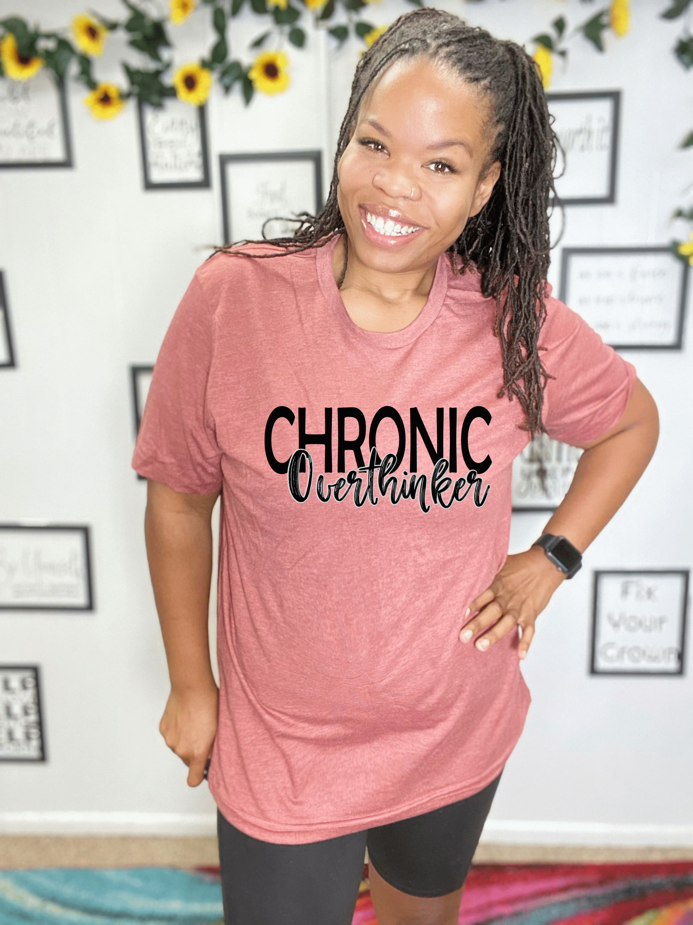 Chronic Over thinker Graphic T-Graphic Tee-Stay Foxy Boutique, Florissant, Missouri