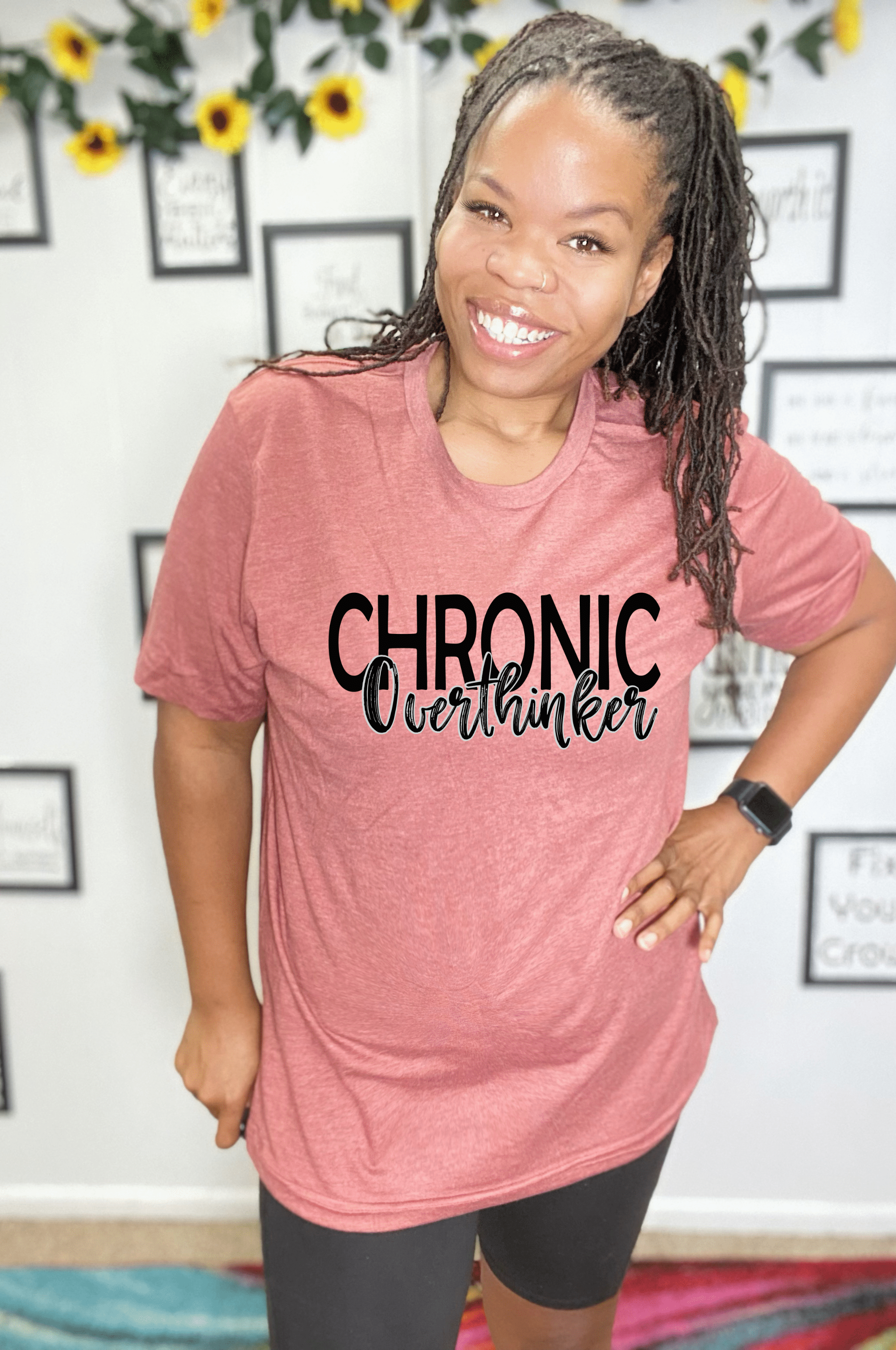 Chronic Over thinker Graphic T-Graphic Tee-Stay Foxy Boutique, Florissant, Missouri