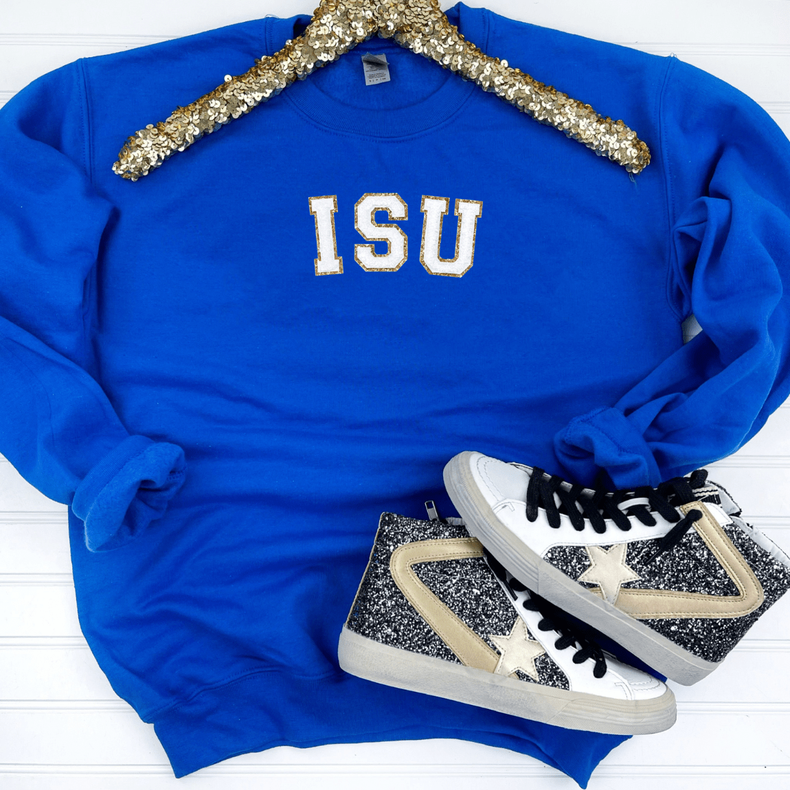 PREORDER: Game Day Patch Sweatshirt-Womens-Stay Foxy Boutique, Florissant, Missouri