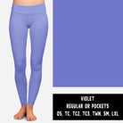 SOLIDS RUN-VIOLET LEGGINGS/JOGGERS-Stay Foxy Boutique, Florissant, Missouri