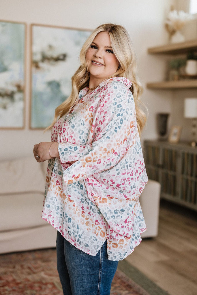 Wild Rainbow Blouse-Womens-Stay Foxy Boutique, Florissant, Missouri